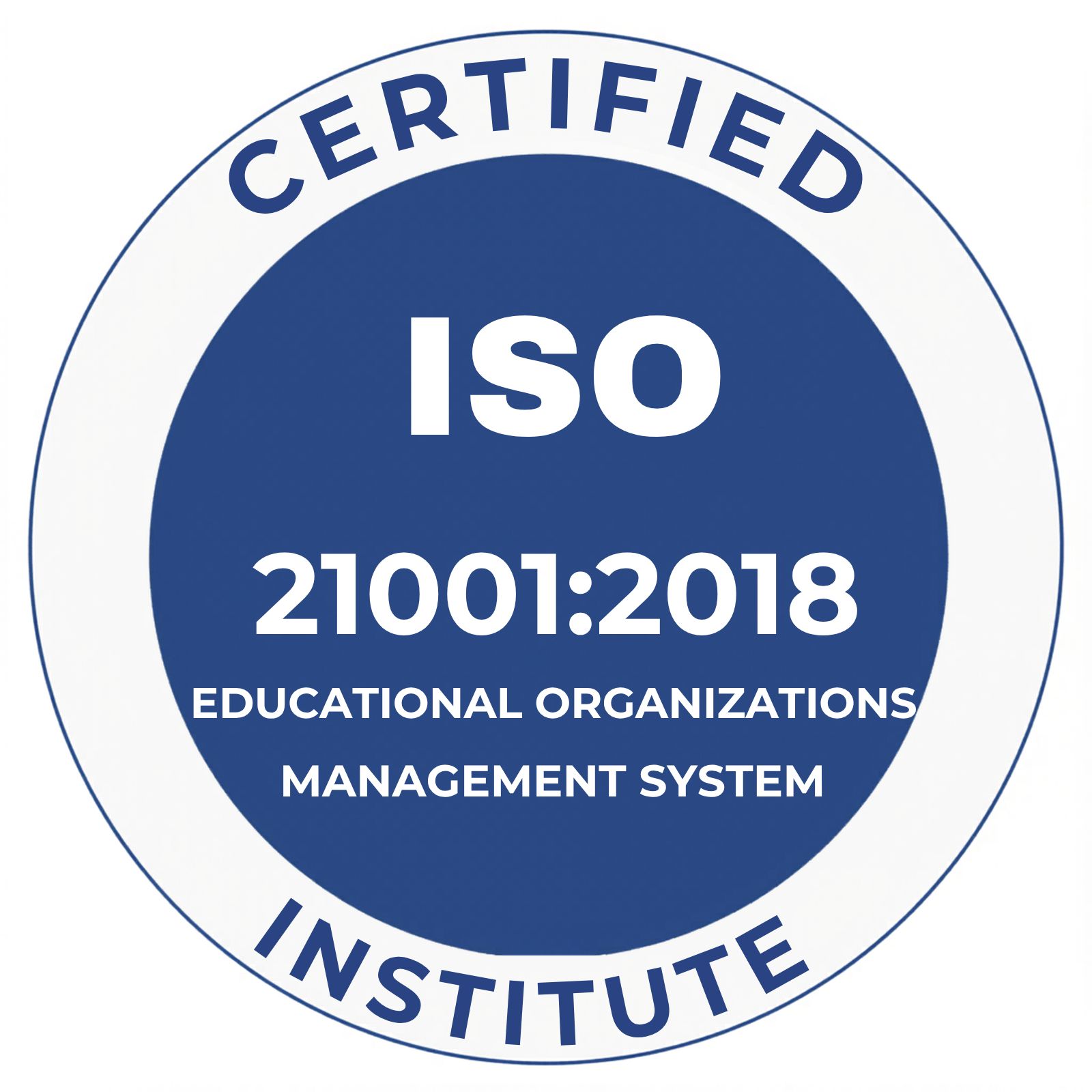 ISO 21001:2018 Certified